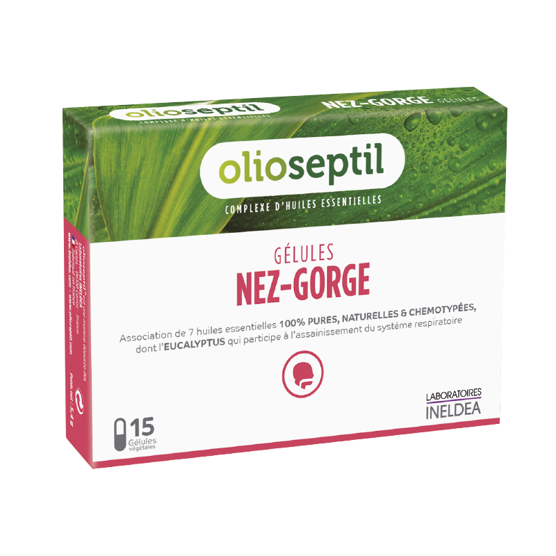 Изображение товара Олиосептил Нос-Горло капсулы 15 шт для здоровья дыхательных путей и горла