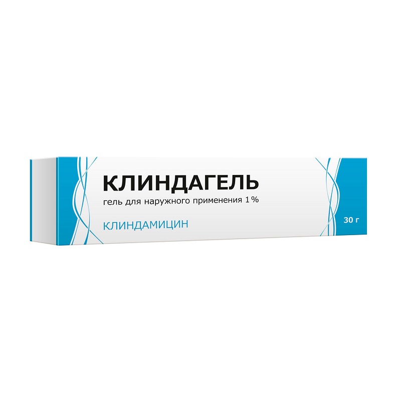 Изображение товара Клиндагел 1% гель для наружного применения 30 г против акне и кожных инфекций