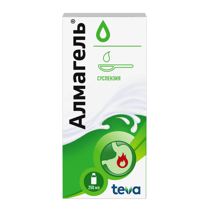 Изображение товара Алмагель суспензия для приема внутрь 250 мл антацид против изжоги и гастрита