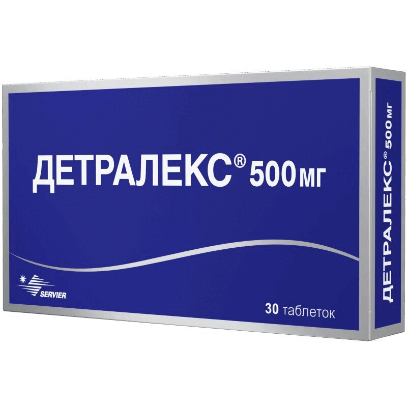 Детралекс таблетки 500 мг 30 шт детралекс таб п о 1000мг 30