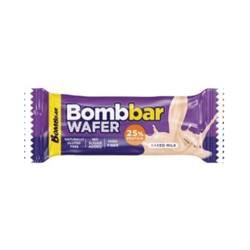 Изображение товара Bombbar Wafer Вафля протеиновая с молочно-ореховой пастой Топленое молоко 32 г