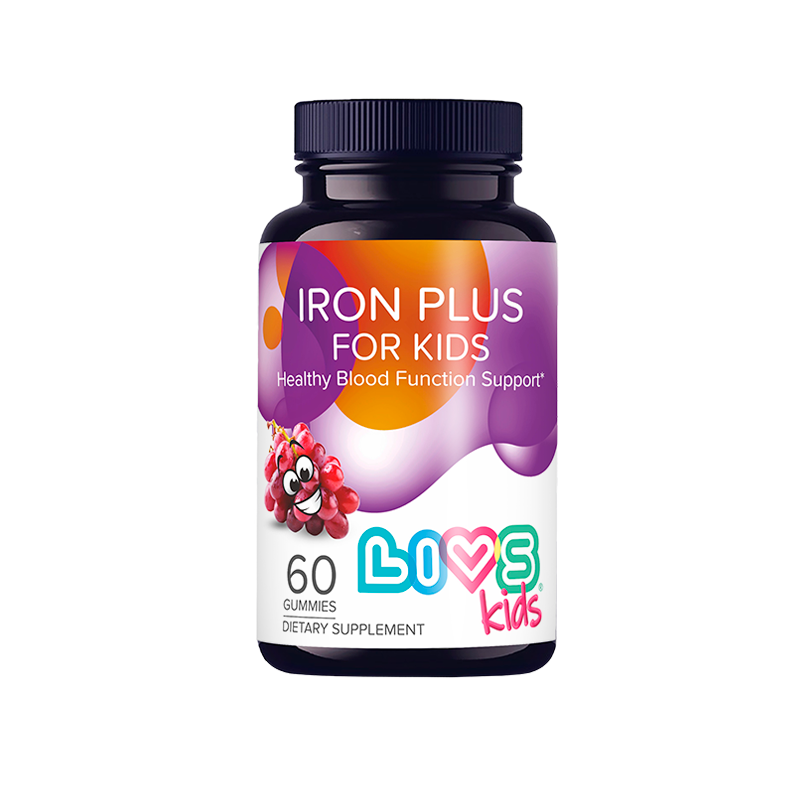 

Livs Железо Плюс для детей пастилки жевательные Виноград 60 шт