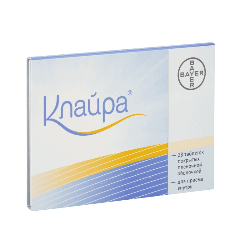 Изображение товара Клайра таблетки 28 шт комбинированный контрацептив с эстрадиолом валератом и диеногестом