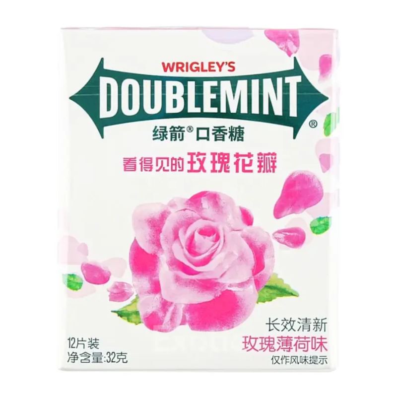 Изображение товара Жевательная резинка Wrigley's Doublemint с ароматом розы, 12 шт