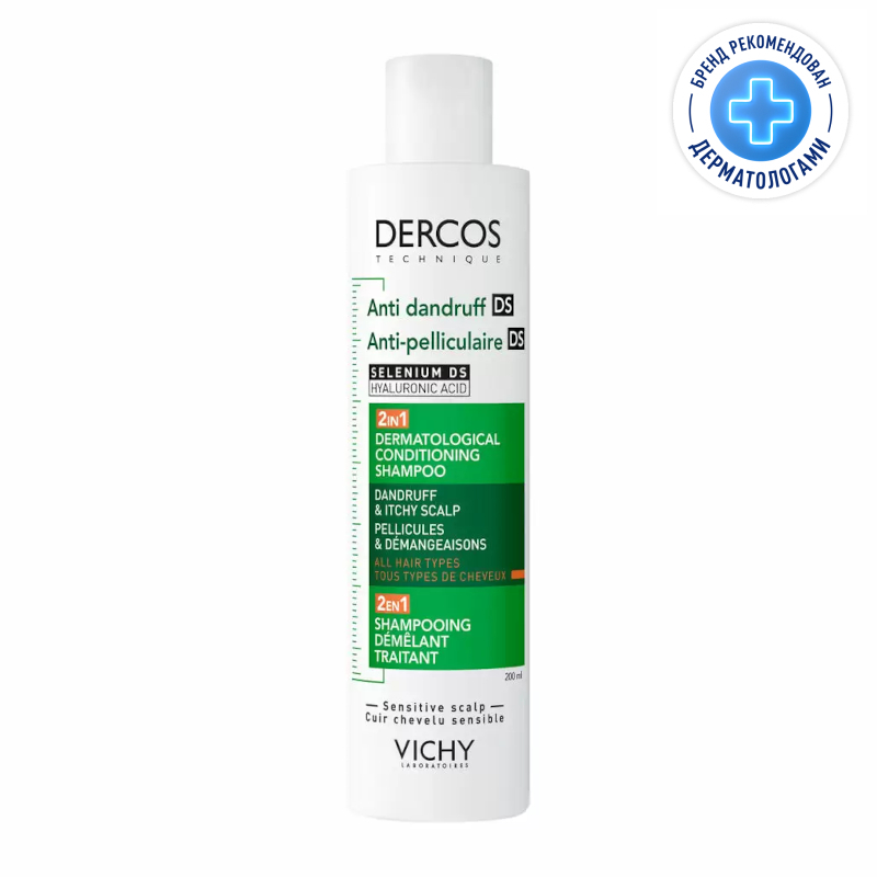 Изображение товара Vichy Dercos DS Шампунь против перхоти 390 мл с сульфидом селена и увлажнением