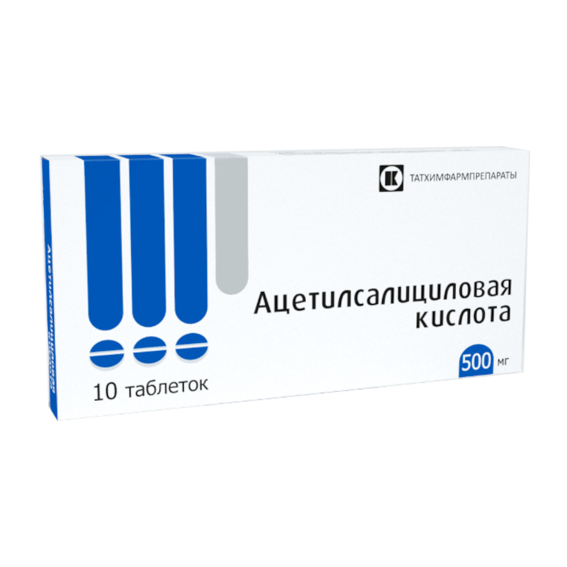 Ацетилсалициловая Кислота Тб 500Мг N10 Блистер
