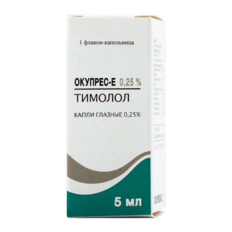 Изображение товара Окупрес-Е 0,25% капли глазные 5 мл