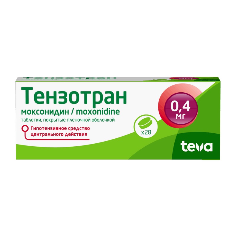 Изображение товара Тензотран таблетки 0.4 мг 28 шт для лечения артериальной гипертензии