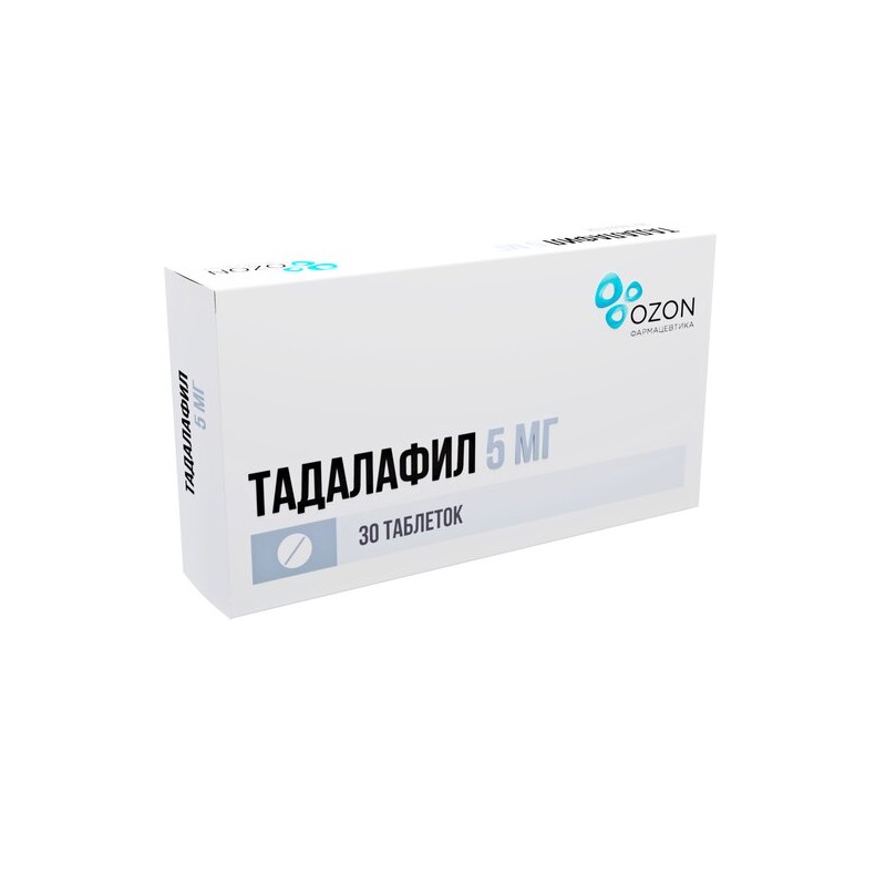 Изображение товара Тадалафил 5 мг таблетки для лечения эректильной дисфункции 30 шт