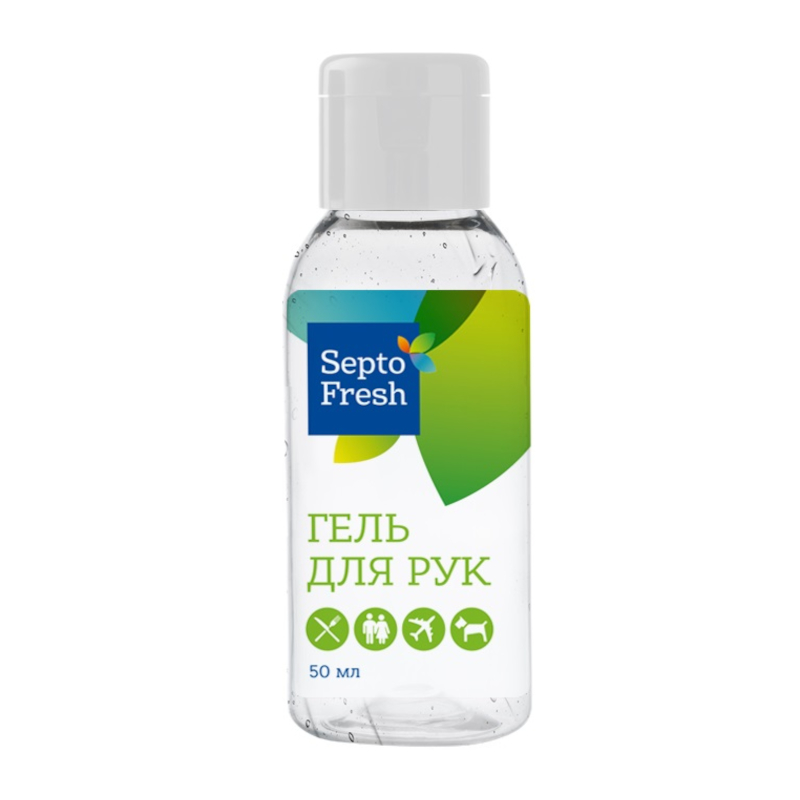 Изображение товара SeptoFresh Гель для рук антибактериальный с алоэ вера 50 мл