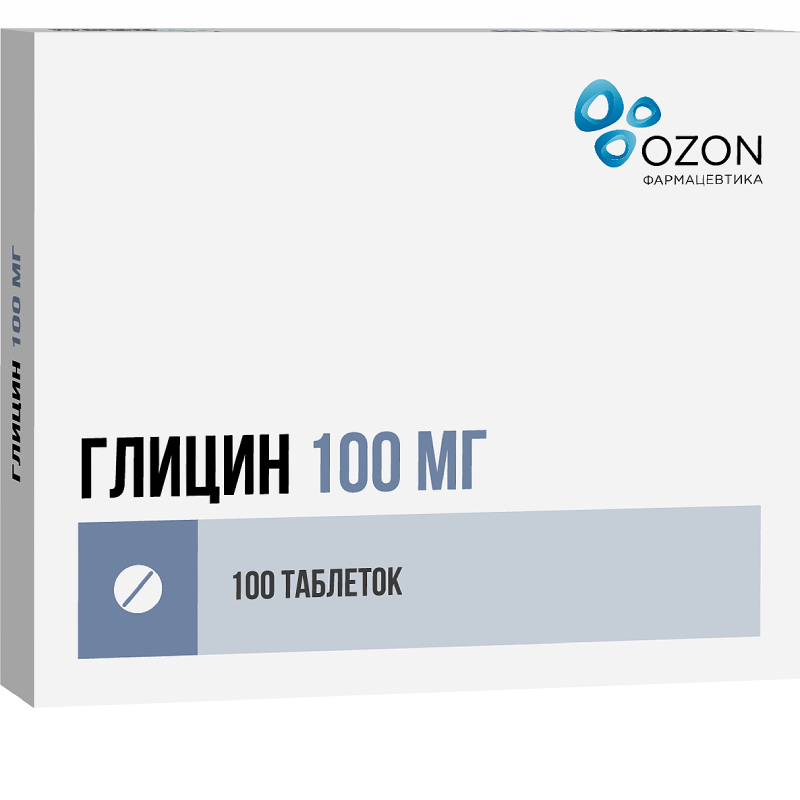 Изображение товара Глицин 100 мг таблетки подъязычные 100 шт