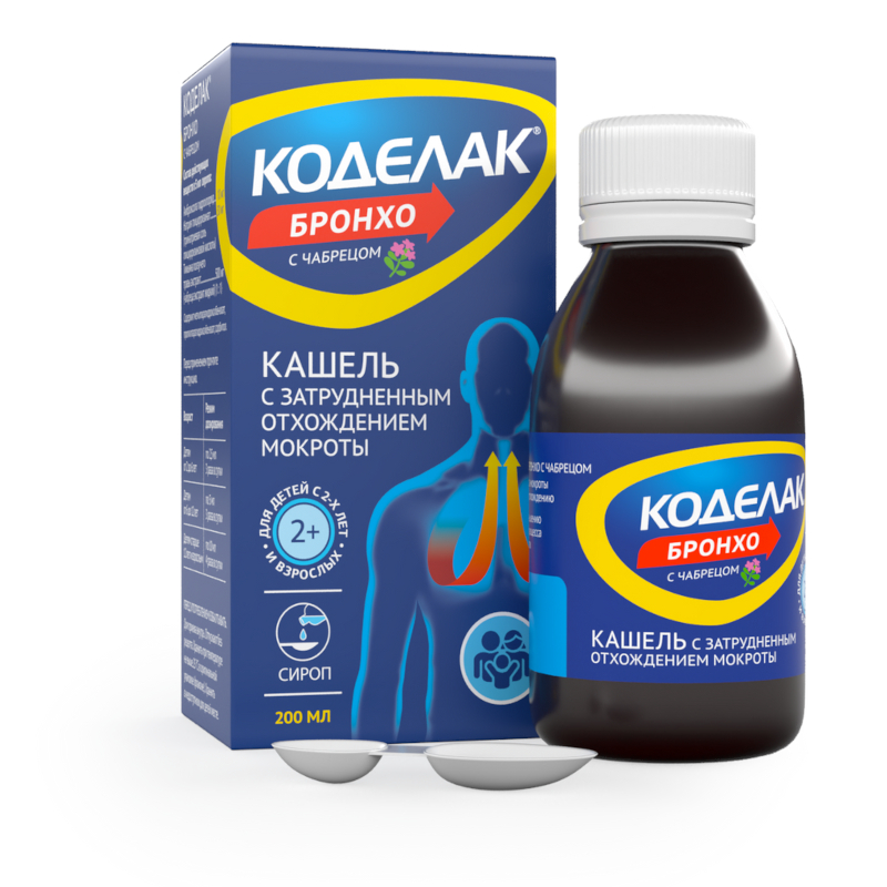 Изображение товара Коделак Бронхо с чабрецом сироп 200 мл