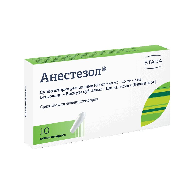 Анестезол суппозитории ректальные 10 шт папаверина суппозитории ректальные 20 мг 10 шт