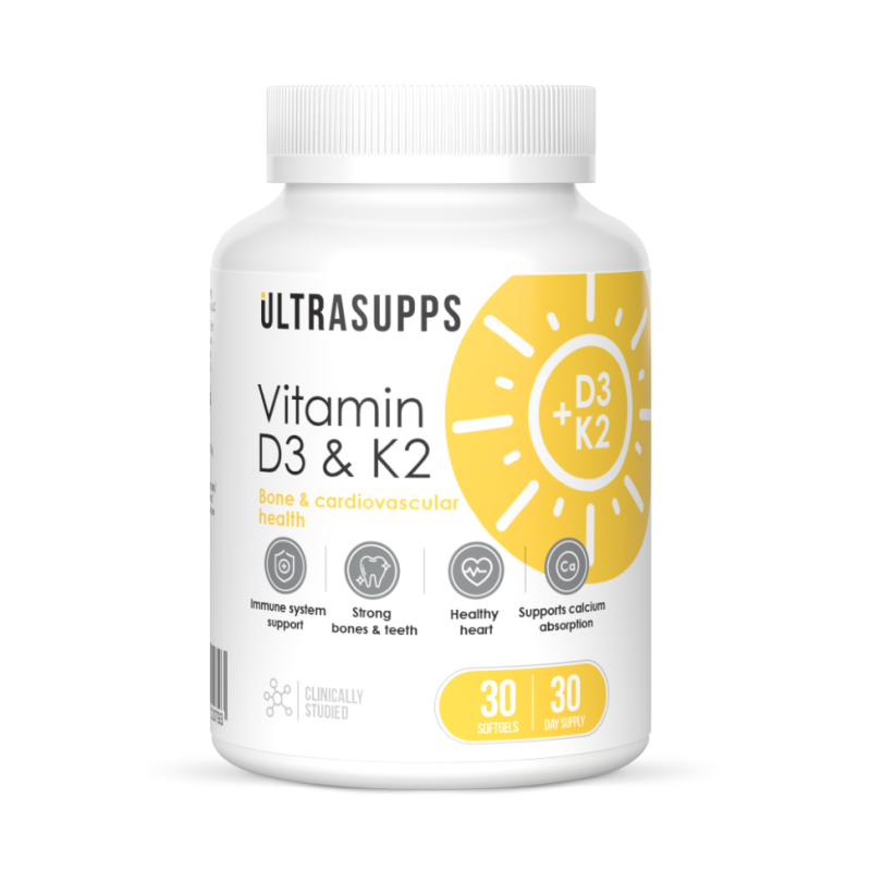 

Ultrasupps Витамин Д3 и К2 капсулы 30 шт