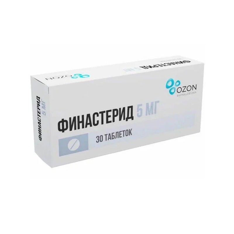 Изображение товара Финастерид 5 мг таблетки для лечения гиперплазии простаты 30 шт