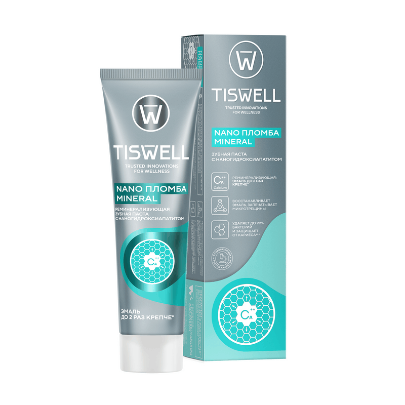 

Тисвел Паста зубная реминерализующая от кариеса 110 г Мята