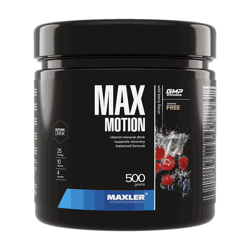 Изображение товара Max Motion Лесные Ягоды изотонический напиток 500 г для спортсменов