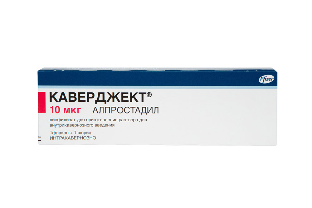 Изображение товара Каверджект 10 мкг для лечения нарушений эрекции