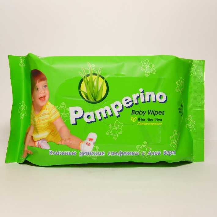 Памперино салфетки влажные для детей 80 шт lp care салфетки влажные детские creme brulee 8 0