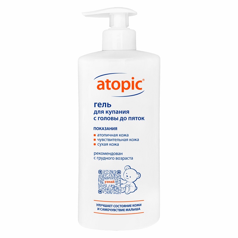 Изображение товара Atopic Гель для купания с головы до пяток 400 мл