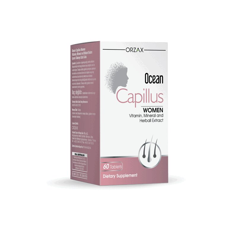 Изображение товара Мужской и Женский витаминно-минеральный комплекс Orzax Ocean Capillus Women 60 таблеток уход за вол