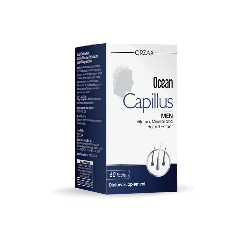 Изображение товара Комплекс для здоровья волос Ocean Capillus Men 60 таблеток для мужчин