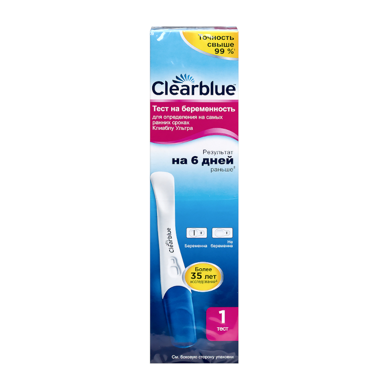Изображение товара Clearblue Ultra Тест на беременность струйный тест-кассета 1 шт