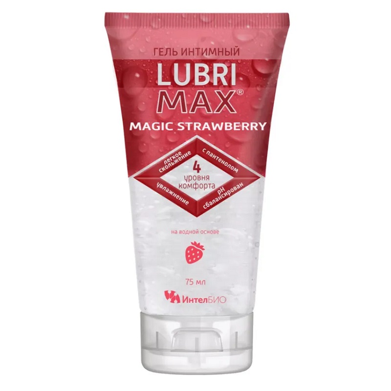 

Лубримакс Magic strawberry гель интимный 75 мл