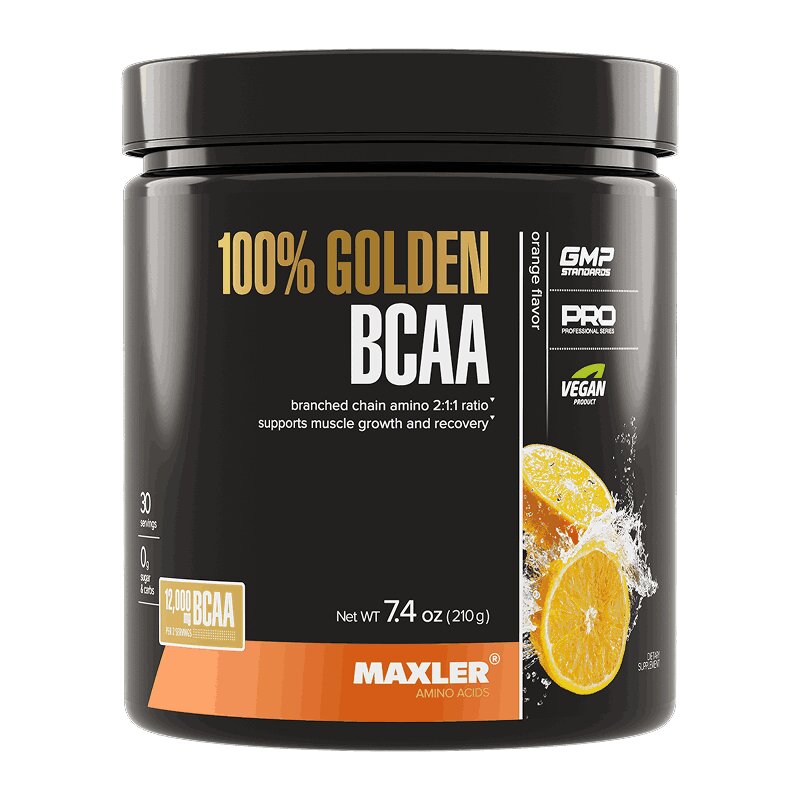 

Maxler 100% Golden BCAA порошок Апельсин 210 г