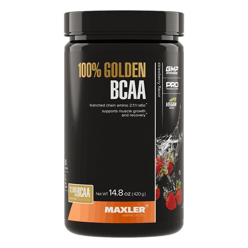 

Maxler 100% Golden BCAA порошок Клубника 420 г