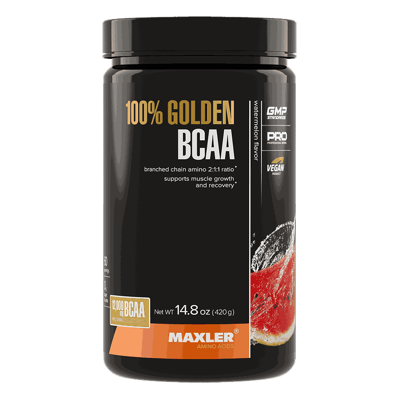 Изображение товара 100% Golden BCAA порошок 420 г Арбуз для роста мышц и энергии