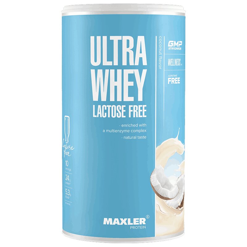 

Maxler Ultra Whey Белковая сыворотка без лактозы порошок Кокос 300 г