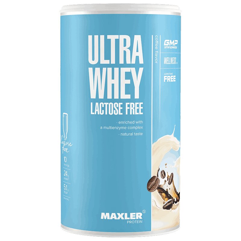 

Maxler Ultra Whey Белковая сыворотка без лактозы порошок Кофе 300 г