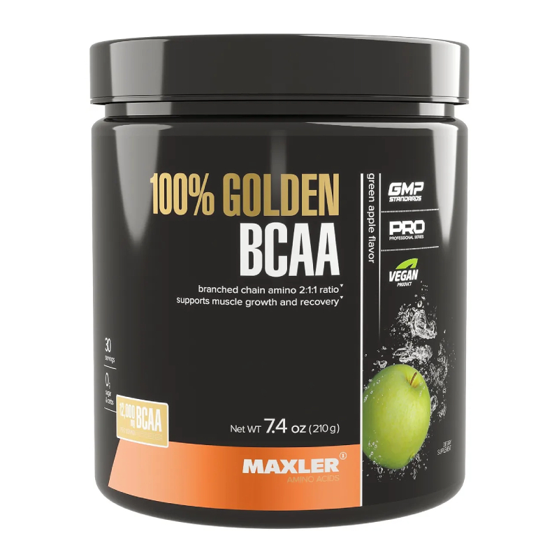 

Maxler 100% Golden BCAA порошок Зеленое яблоко 210 г