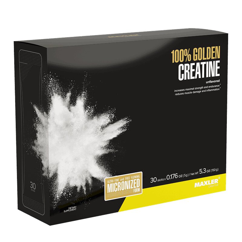 Изображение товара Креатин Maxler 100% Golden Micronized, порошок, 5 г, 30 шт