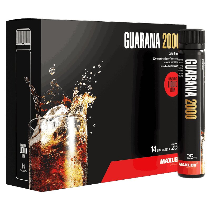 

Maxler Гуарана 2000 жидкость Кола 25 мл 14 шт