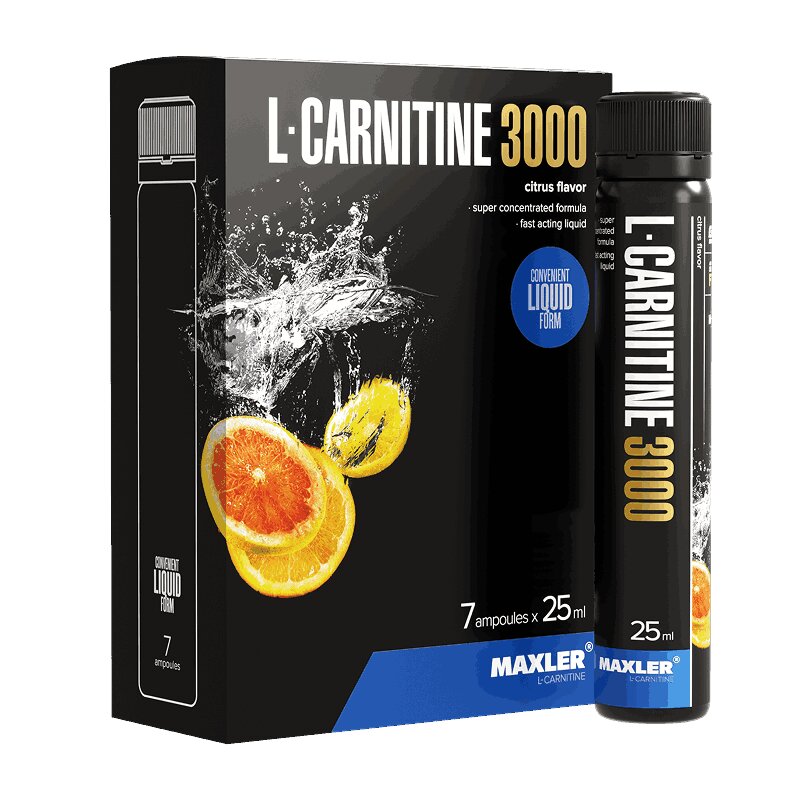 

Макслер Л-карнитин 3000 флакон 25 мл 7 шт Цитрус