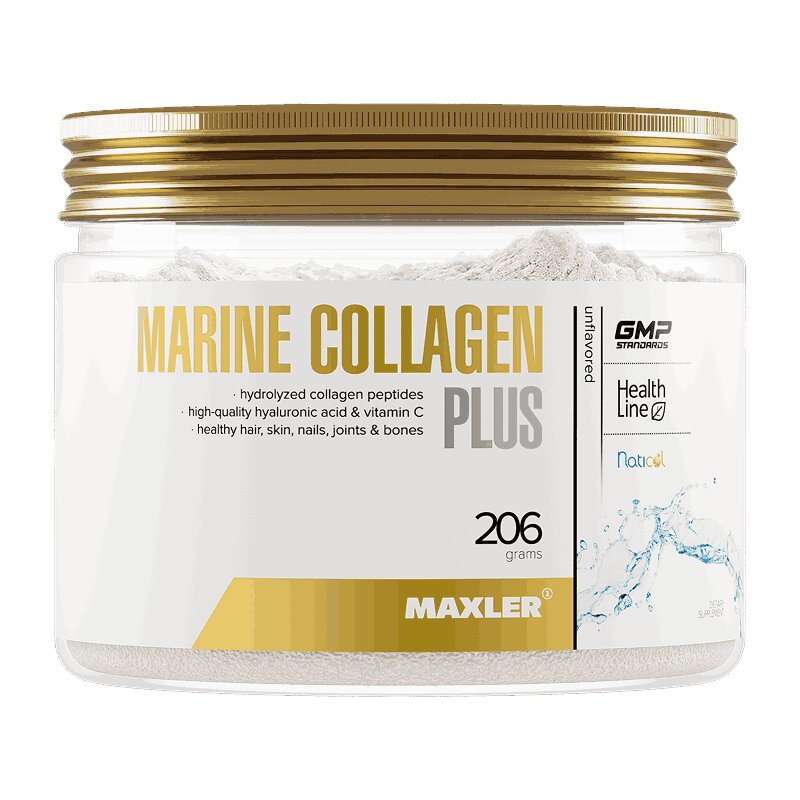 Изображение товара Maxler Коллаген морской Plus порошок 206 г для здоровья кожи и суставов