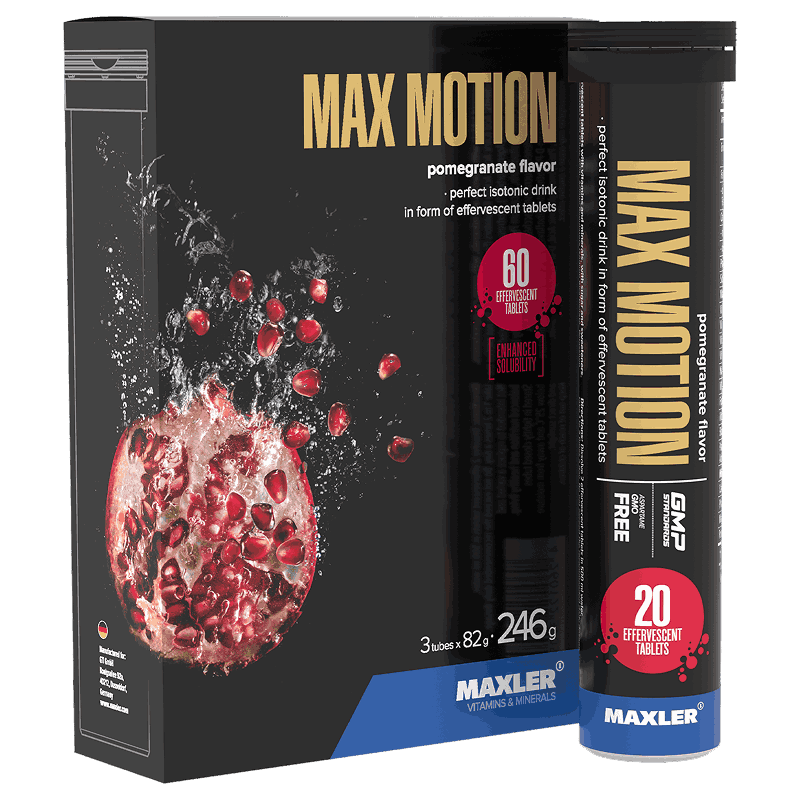 

Maxler Max Motion Изотонический напиток таблетки шипучие Гранат 60 шт