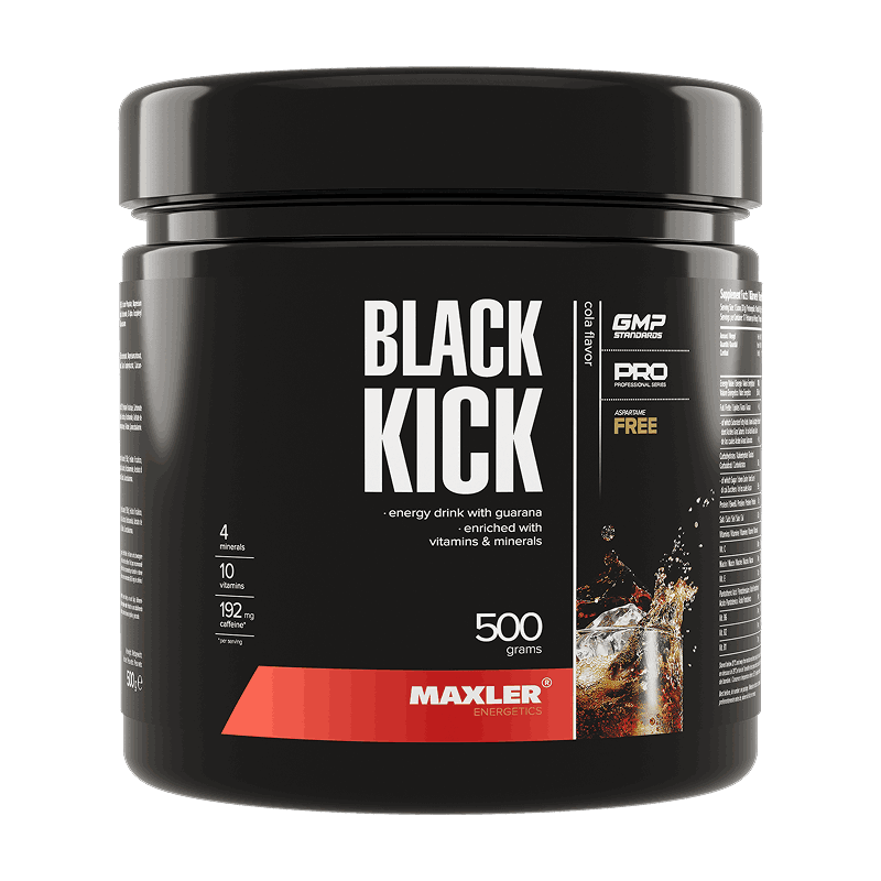 

Maxler Black Kick Предтренировочный комплекс порошок Кола 500 г