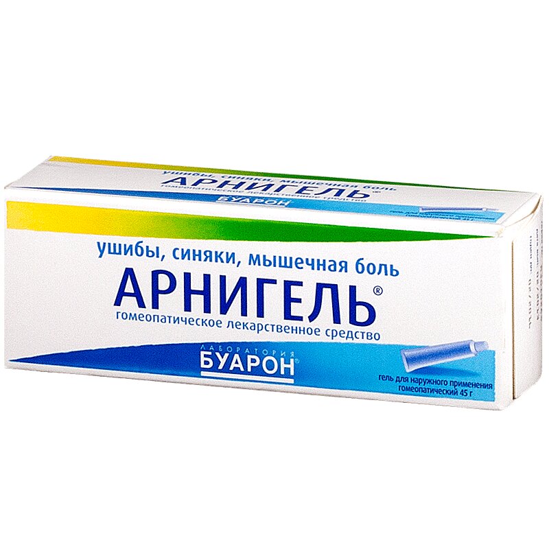 Изображение товара Гомеопатический гель Арнигель для ушибов и мышечной боли 45 г Франция