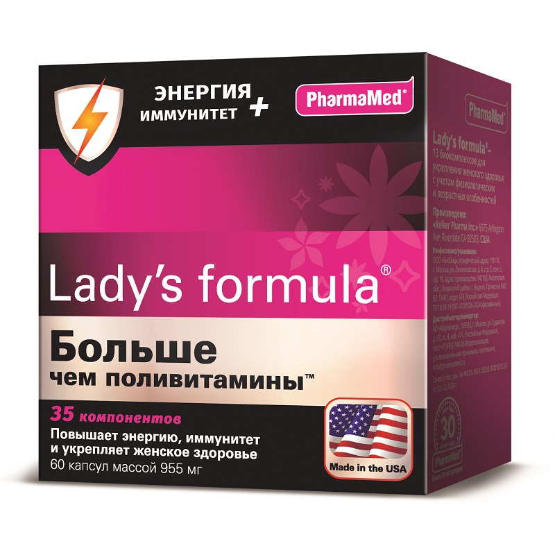 Изображение товара Lady's Formula Больше чем поливитамины для женщин, энергия и иммунитет, 60 капсул