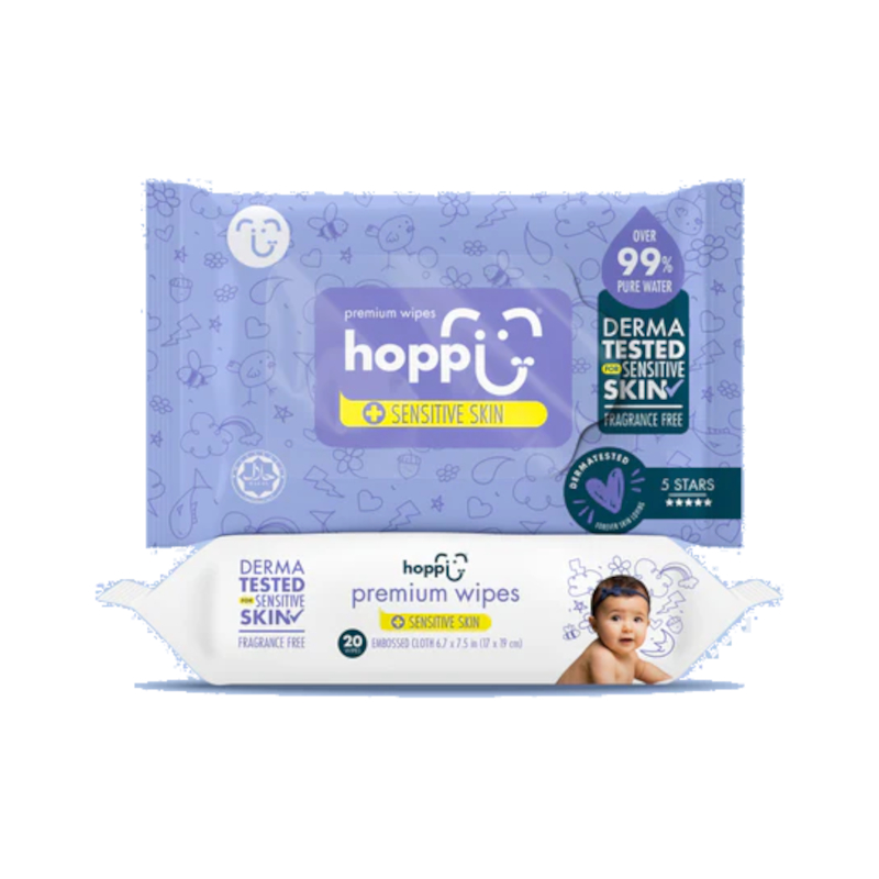 Изображение товара Hoppi Салфетки влажные детские 20 шт