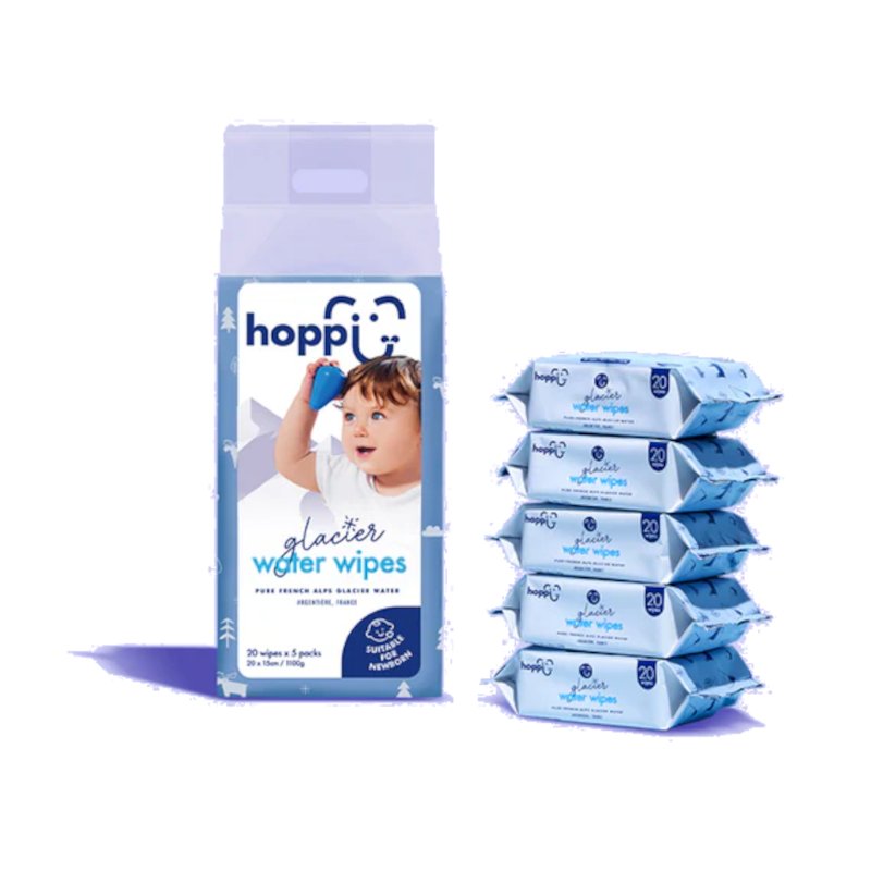 Изображение товара Hoppi Салфетки влажные детские с ледниковой водой 100 шт