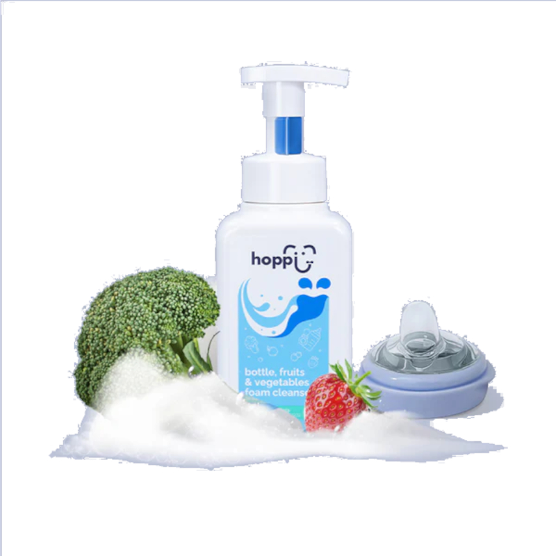 Изображение товара Hoppi Пенка для очистки фруктов овощей и бутылочек 500 мл