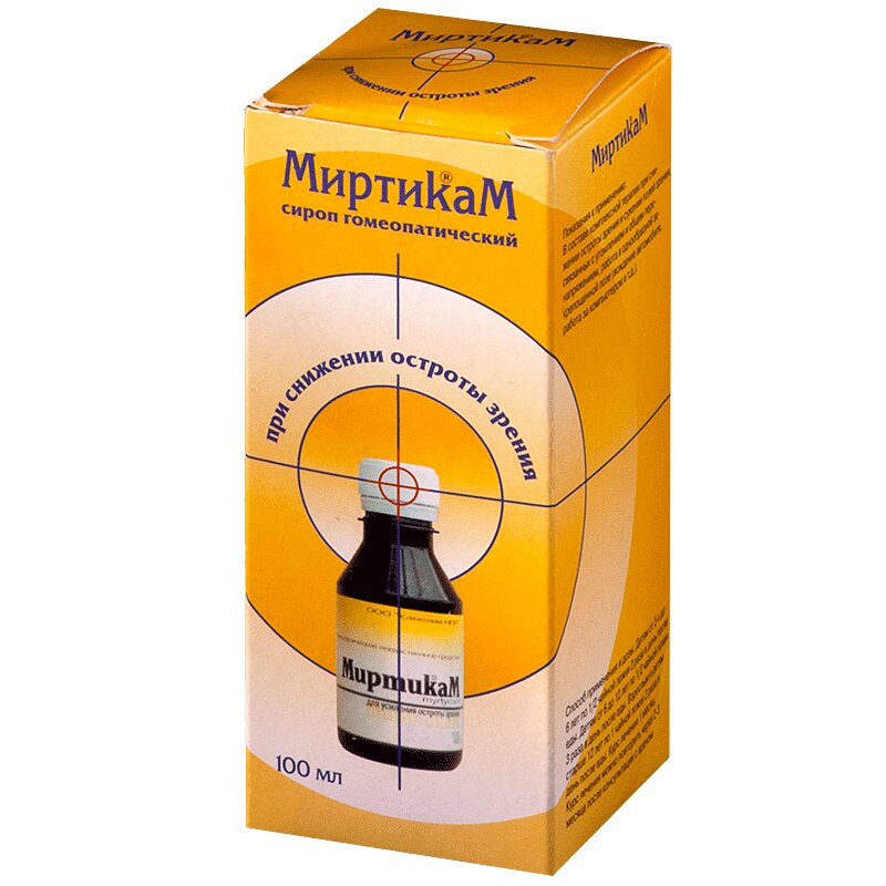 

Миртикам сироп гомеопатический 100 мл