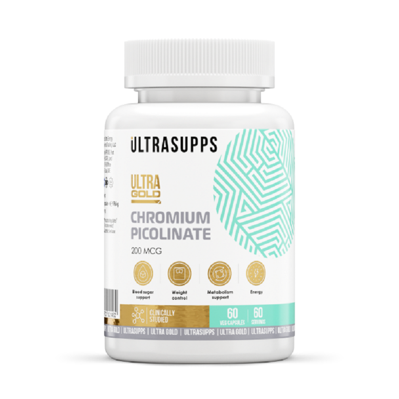 

Ultrasupps Ultra Gold Пиколинат хрома капсулы 60 шт