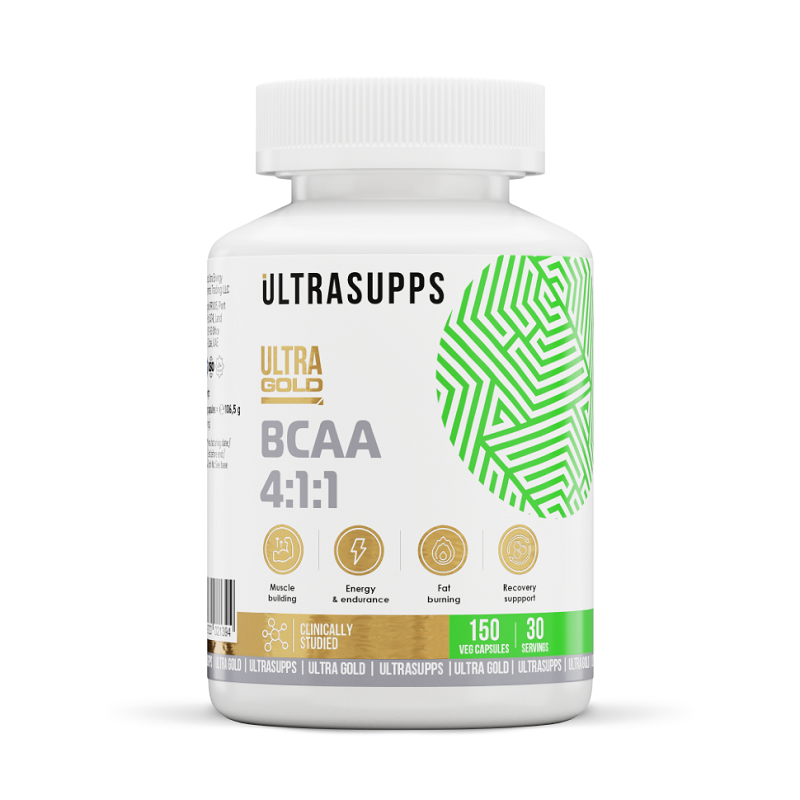Ultrasupps Ultra Gold BCAA 4:1:1 капсулы 150 шт