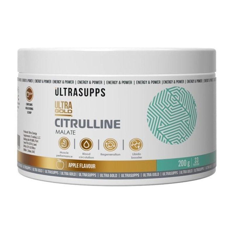 

Ultrasupps Ultra Gold Цитруллин малат порошок Яблоко 200 г
