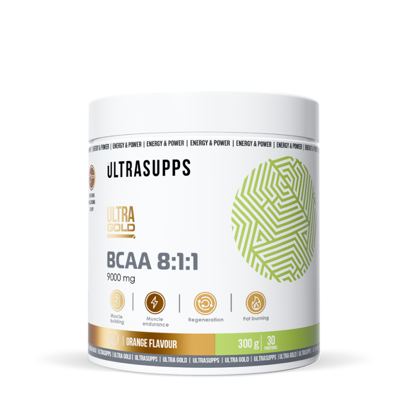 

Ultrasupps Ultra Gold BCAA 8:1:1 порошок Апельсин 300 г